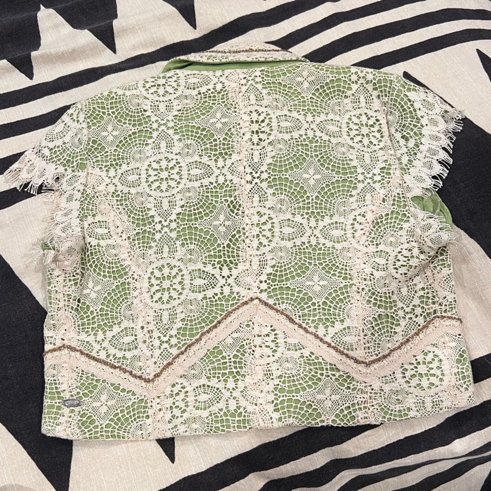 Lace cropped blazer - Picture 4 of 4